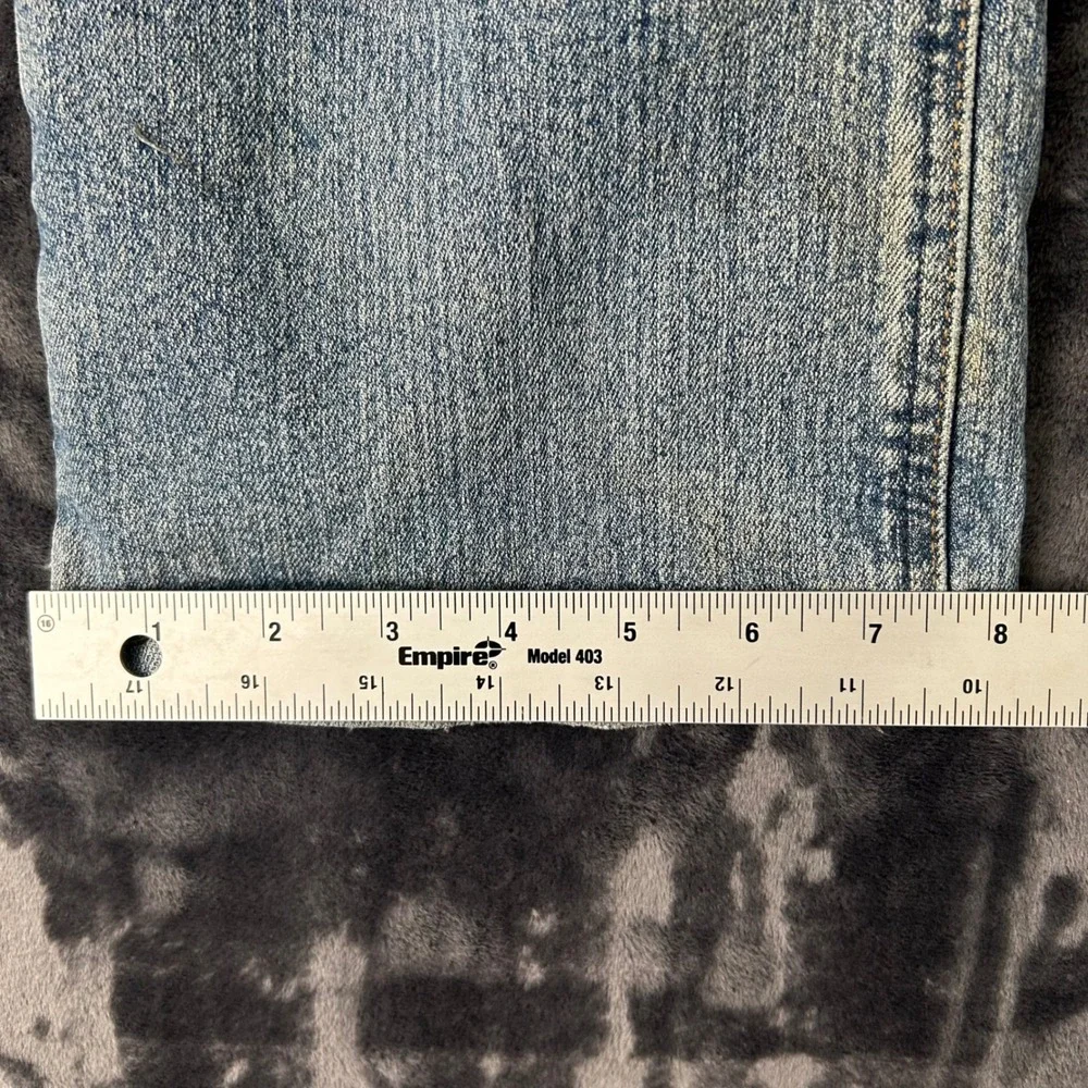 Ariat Rebar M4 Relaxed Boot Jeans Mens 33x32 Blue Light Wash Distressed Workwear